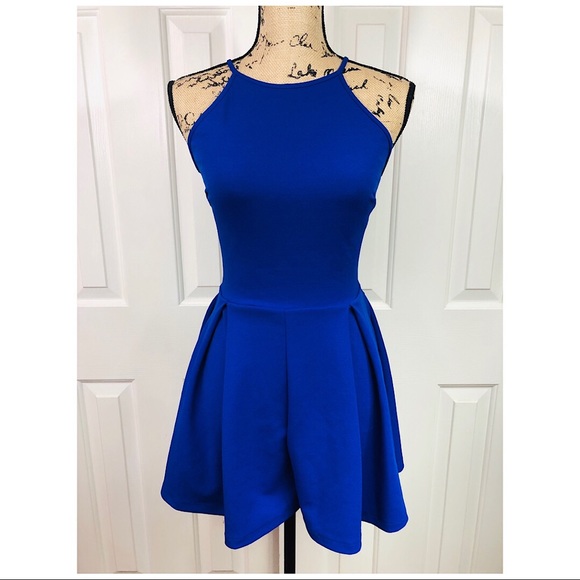Lovely Day Dresses & Skirts - Lovely Day Navy Blue Lace Romper